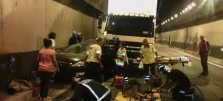 Accidente de tráfico en el túnel de Lorca