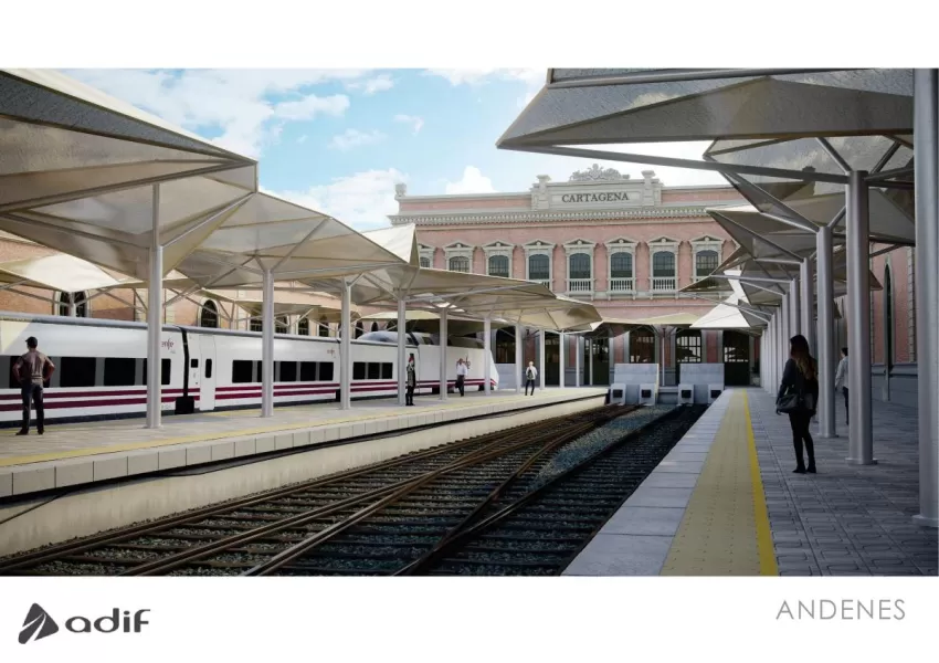 ADIF saca a licitación la rehabilitación integral de la estación de tren de Cartagena
