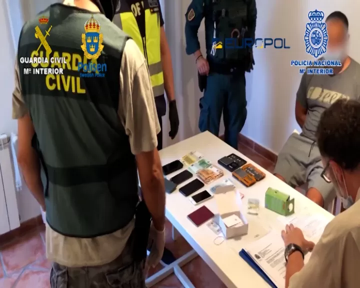 Detienen a 71 miembros de una red de narcotráfico que operaba entre España y Suecia
