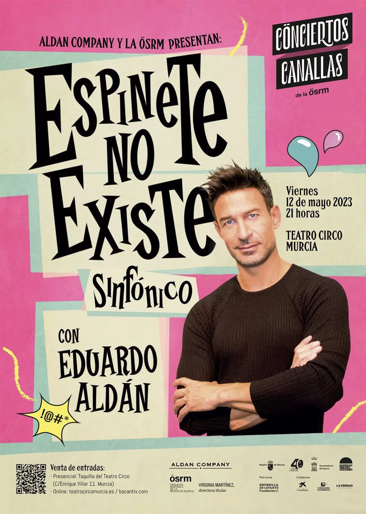 Eduardo Aldán se une a los 'Conciertos Canallas' de la OSRM con su show 'Espinete no existe'