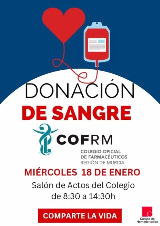 El COFRM acogerá la próxima semana una jornada de donación de sangre