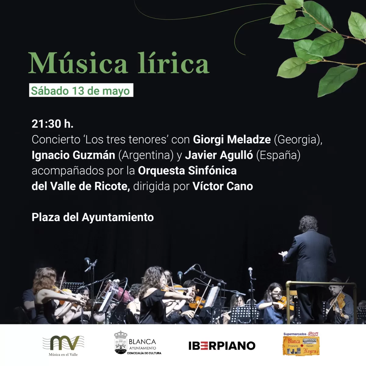 El II Festival Música en el Valle levanta este sábado el telón con el concierto de 'Los tres tenores'