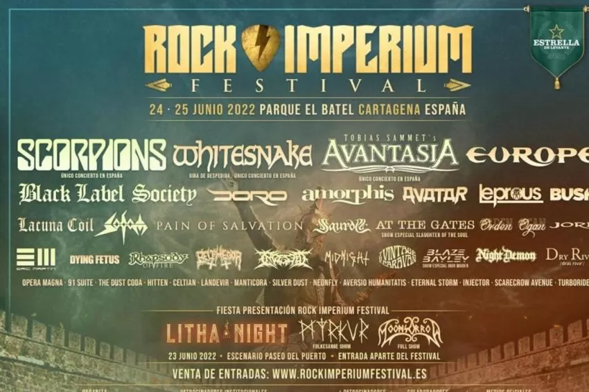 El Rock Imperium Festival, a un mes de su celebración, da a conocer sus horarios