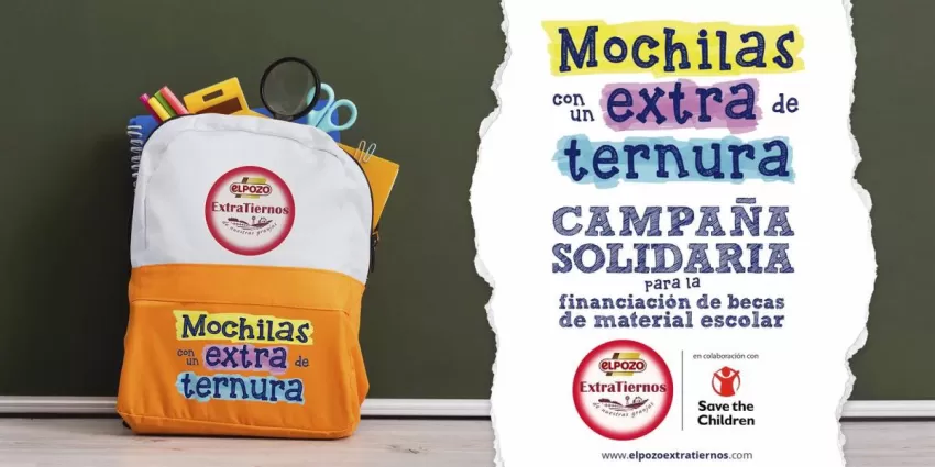 ELPOZO Extratiernos inicia la campaña solidaria 'Mochilas con un Extra de Ternura'