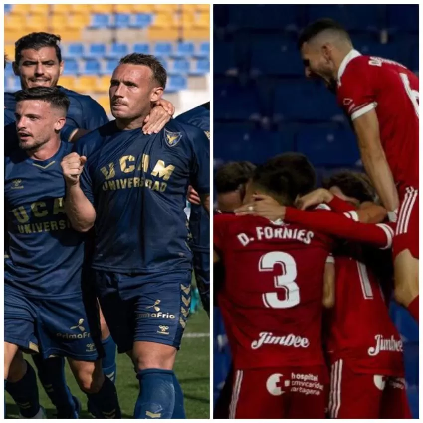 Dos equipos de la Región de Murcia en segunda división: FC Cartagena ya ha hecho su trabajo y el UCAM sueña para el domingo