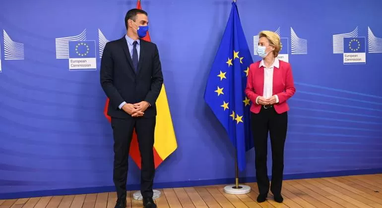 España recibe la visita de la presidenta de la Comisión Europea, Ursula von der Leyen