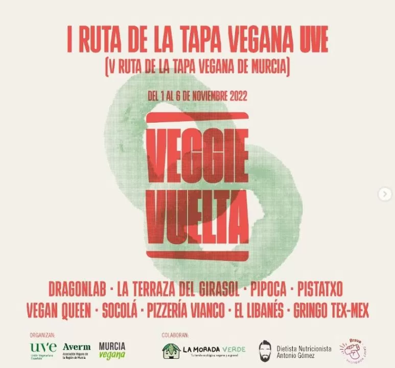 Murcia acoge la I ruta vegana de la tapa hasta el domingo