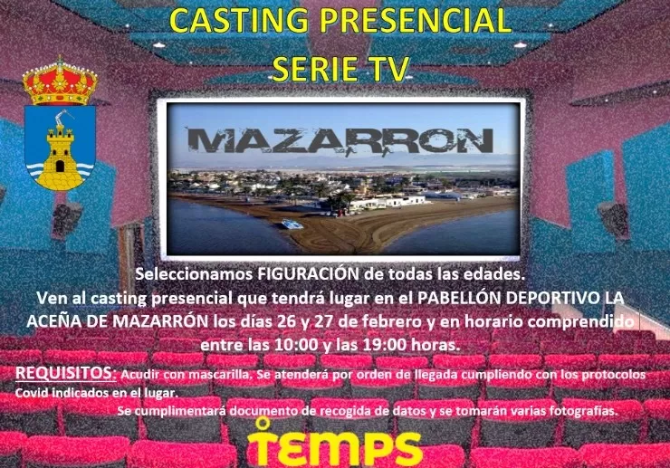 Mazarrón será el escenario de una serie de tv y necesita figurantes para su rodaje