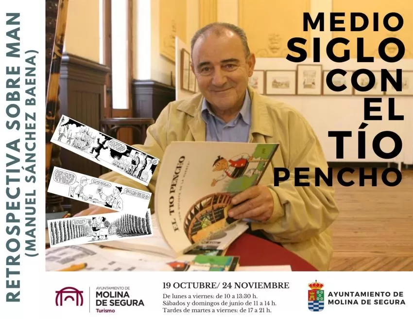 Molina acoge una exposición retrospectiva sobre Manuel Sánchez Baena, MAN, creador del Tío Pencho