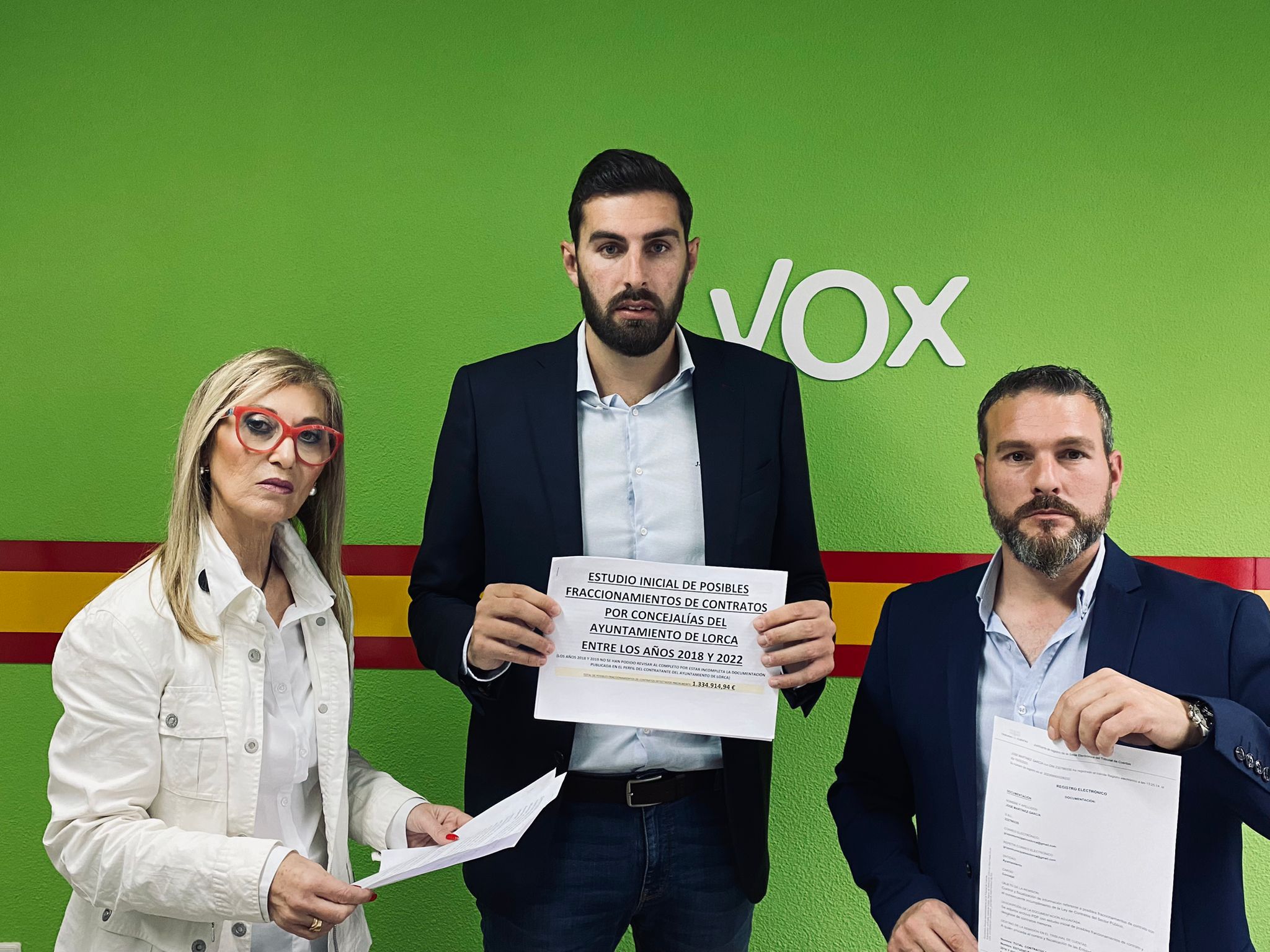 VOX Lorca encuentra indicios de fraccionamientos de contratos entre 2018 y 2022