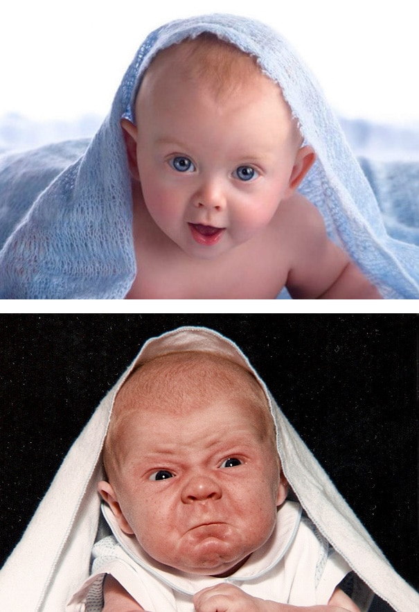 Fotos desastrosas de bebés