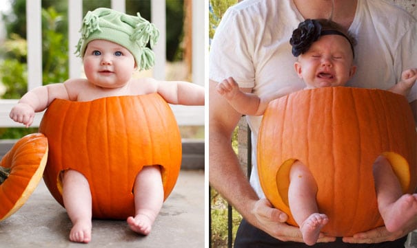 Fotos desastrosas de bebés