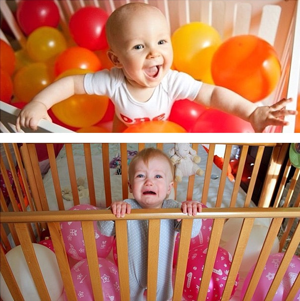 Fotos desastrosas de bebés