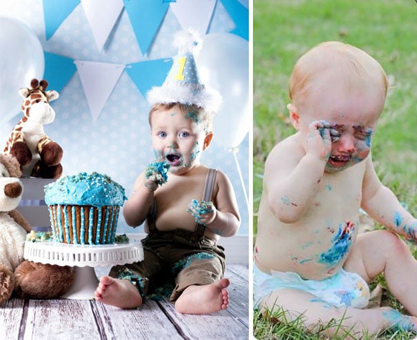 Fotos desastrosas de bebés