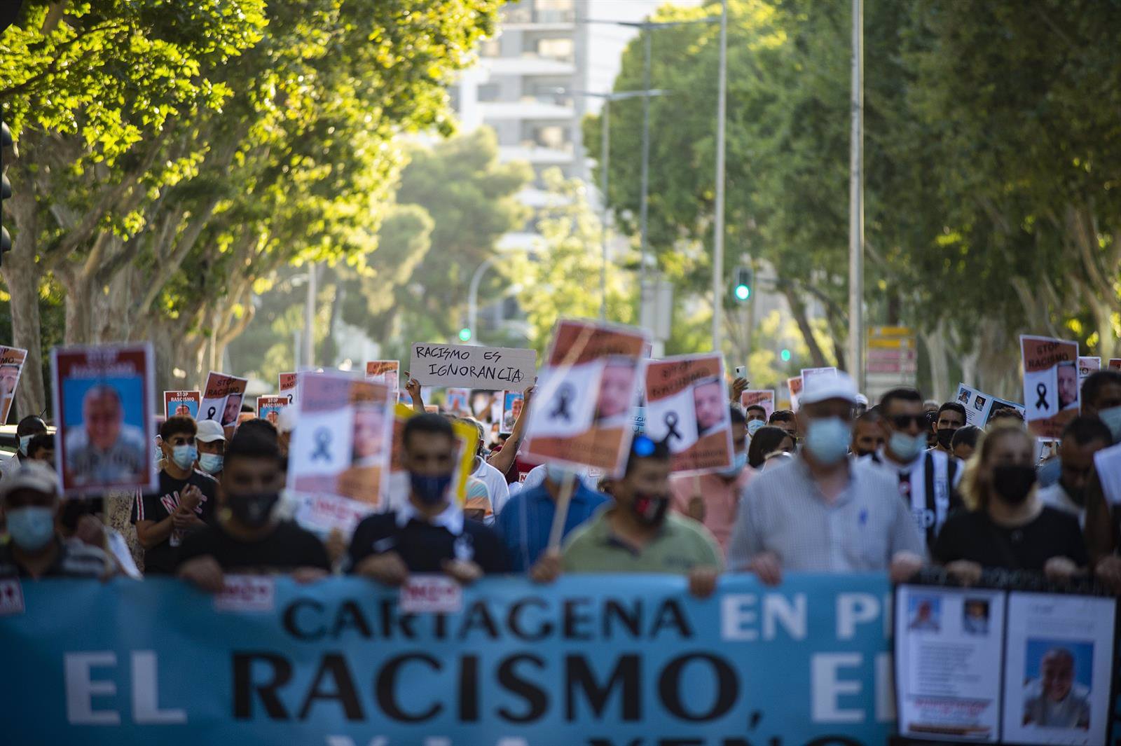 Cartagena se moviliza 'Contra el Racismo, el Fascismo y la Xenofobia' y