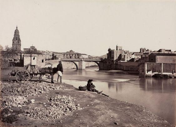 Vista de Murcia desde el cauce del Segura. Jean Laurent, circa 1870. 